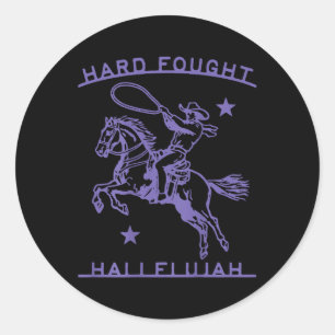 Sticker Rond (sur le dos) Hallelujah Brandon Merch Dur Fought J