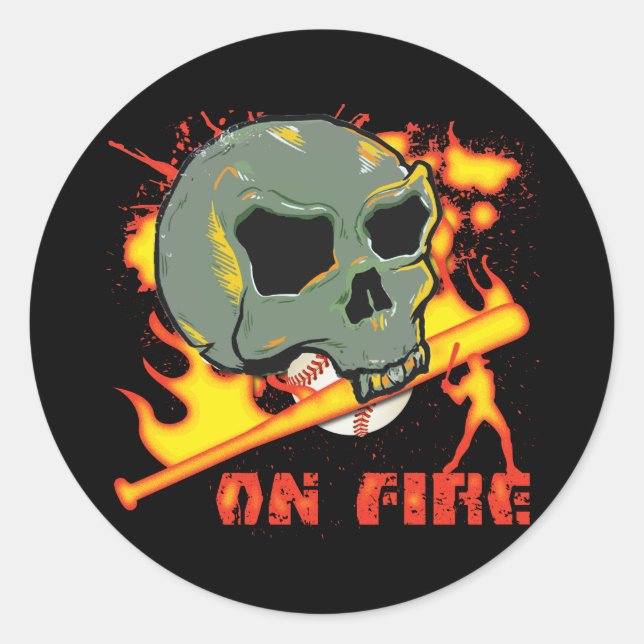 STICKER ROND SUR LE FEU (Devant)
