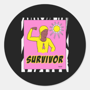 Sticker Rond Survivant