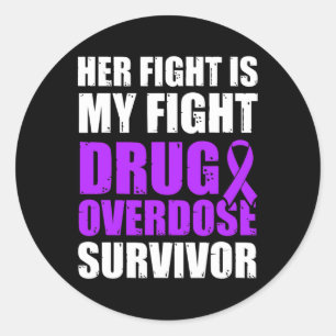 Sticker Rond Survivant du guerrier de sensibilisation à la surd