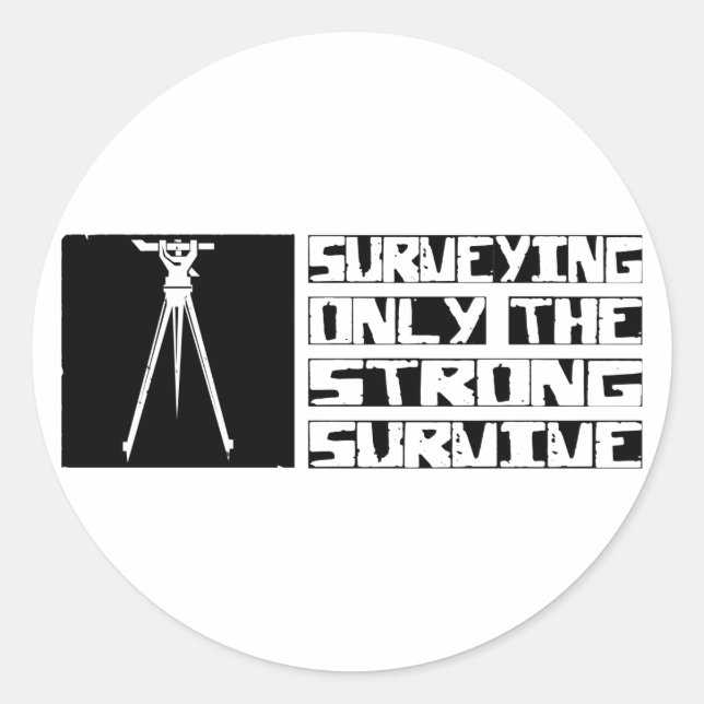 Sticker Rond Survivre (Devant)