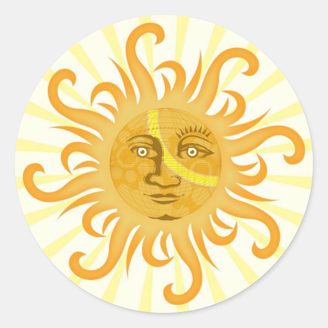 Sticker Rond Suryadev : Le Soleil (Devant)