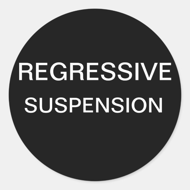Sticker Rond Suspension régressive (Devant)