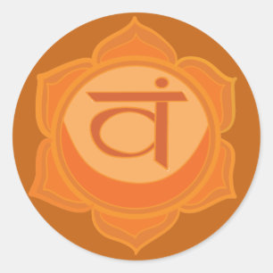Sticker Rond Svadhisthana Chakra Classic Round Sticker, Glossy