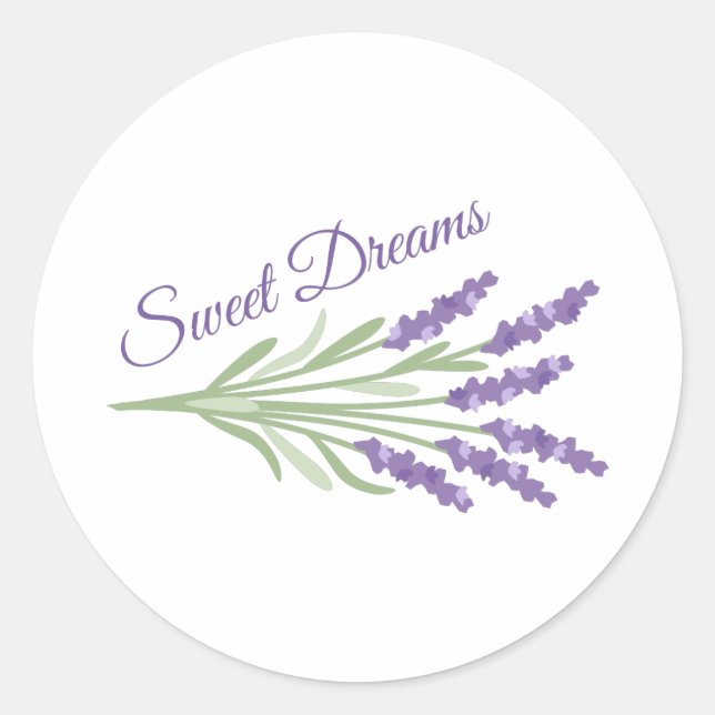 Sticker Rond Sweet Dreams (Devant)