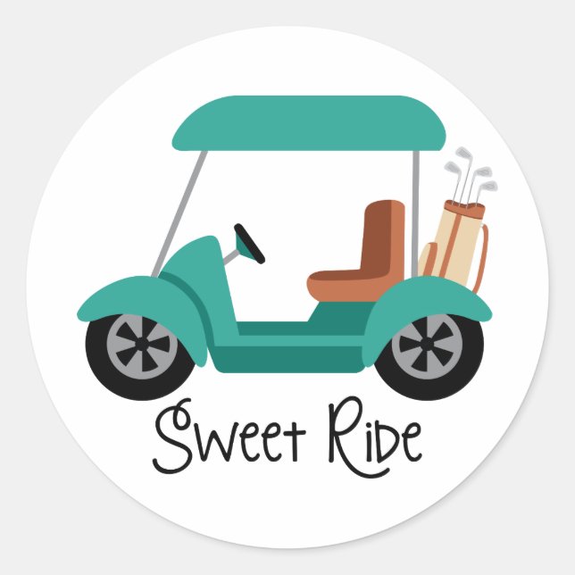 Sticker Rond Sweet Ride (Devant)