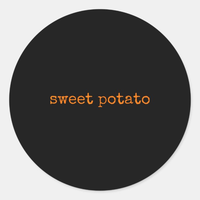 Sticker Rond Sweet Tato And Kind Of Rude Tato Cute Couples - Pa (Devant)