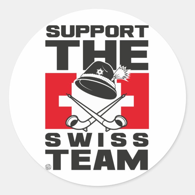 STICKER ROND SWISS TEAM (Devant)