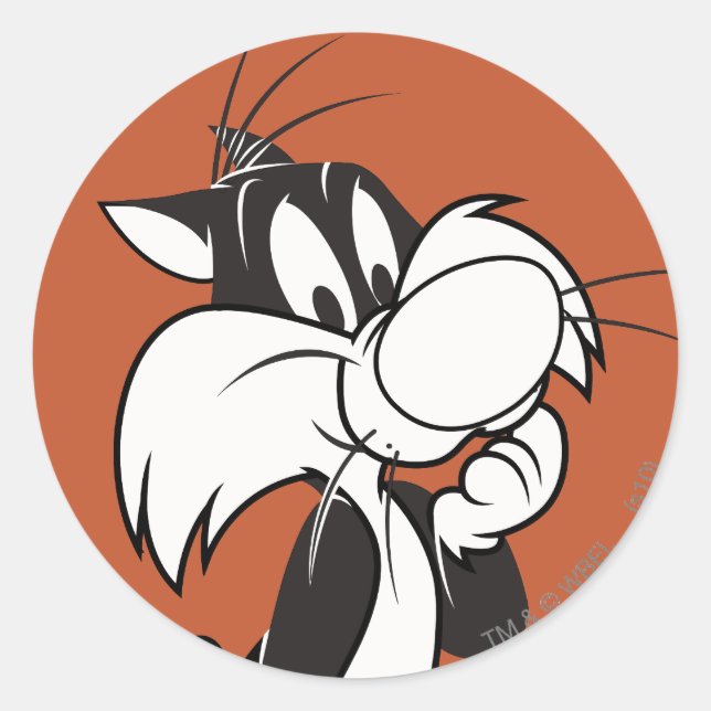 Sticker Rond SYLVESTER™ Jr. (Devant)