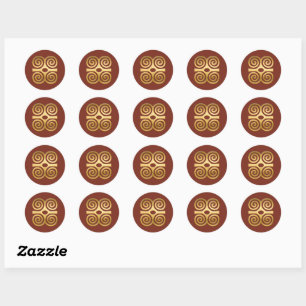 Sticker Rond Symbole Adinkra africain (résistance)