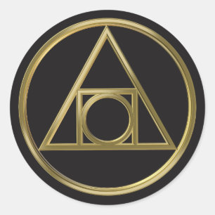 Sticker Rond Symbole alchimique