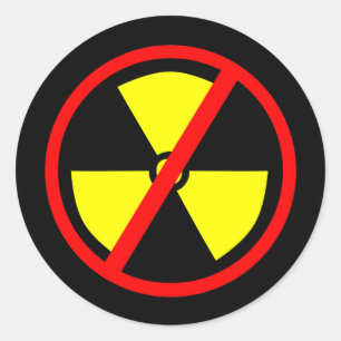 Sticker Rond Symbole anti-nucléaire