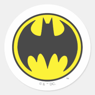 Sticker Rond Symbole Batman   Bat Circle Logo