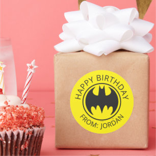 Sticker Rond Symbole Batman   Bat Circle Logo   Joyeux annivers