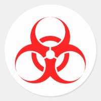 Symbole Biodanger rouge