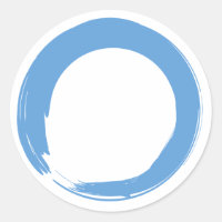 Symbole bleu ciel Zen