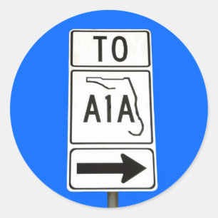 STICKER ROND SYMBOLE CÉLÈBRE A1A