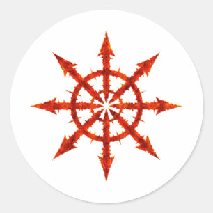 STICKER ROND SYMBOLE CHAOS