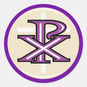 Sticker Rond Symbole chrétien