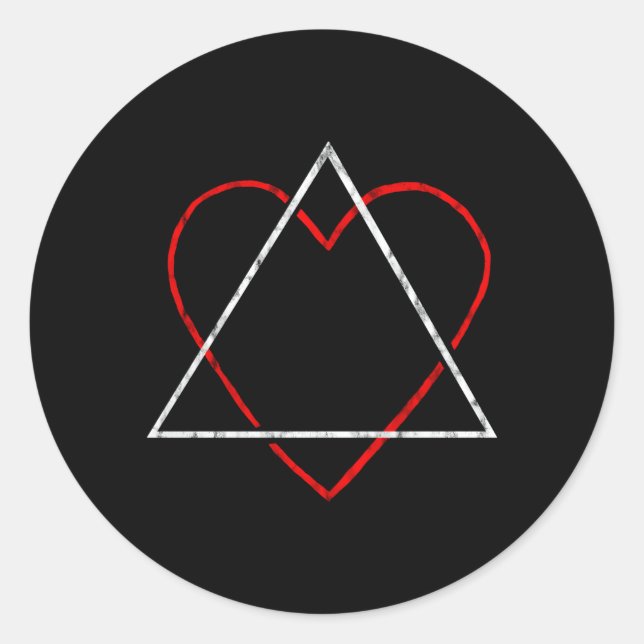 Sticker Rond Symbole d'adoption Adoption Parents Foster Adoptiv (Devant)