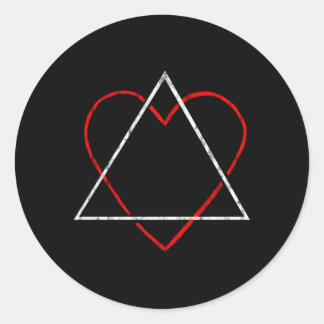 Sticker Rond Symbole d'adoption Adoption Parents Foster Adoptiv