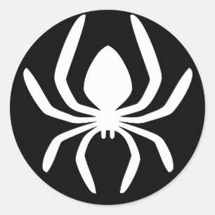 Sticker Rond Symbole de cercle d'araignée