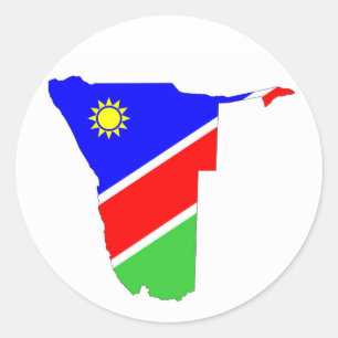 Sticker Rond symbole de forme de carte de drapeau de pays de la