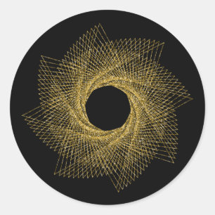Sticker Rond Symbole de géométrie sacrée