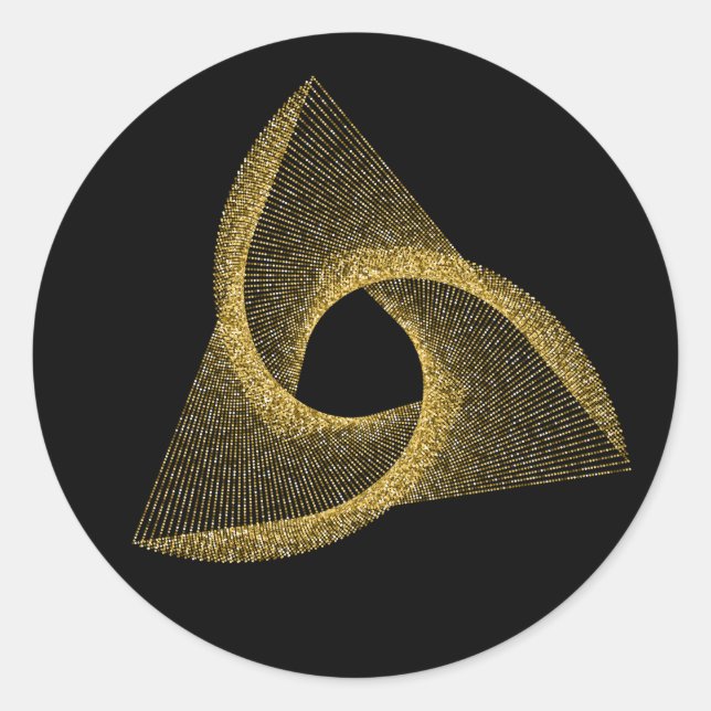 Sticker Rond Symbole de géométrie sacrée (Devant)