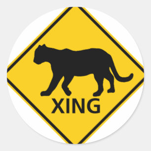 STICKER ROND SYMBOLE DE LA ROUTE DU PONT-PARCOURANT