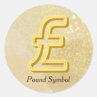 Sticker Rond Symbole de livre jaune infusé de Money Reiki