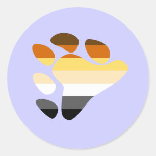 Sticker Rond Symbole de l'ours