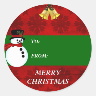 Sticker Rond Symbole de Noël