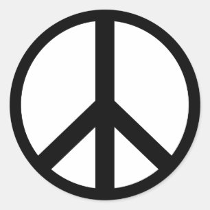 Sticker Rond Symbole de paix