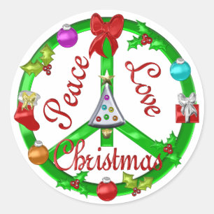 STICKER ROND SYMBOLE DE PAIX