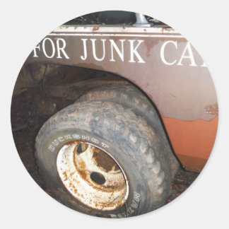 Sticker Rond Symbole de voiture Tow Truck vintage pour la malbo