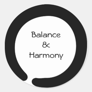 Sticker Rond Symbole de zen d'Enso