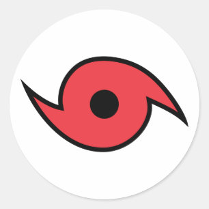Sticker Rond Symbole des ouragans