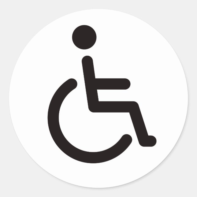 Sticker Rond Symbole désactivé (Devant)