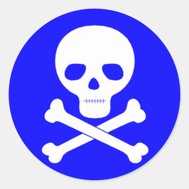 Sticker Rond Symbole du poison (Devant)