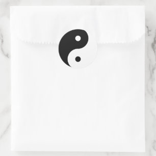 Sticker Rond symbole du yin yang