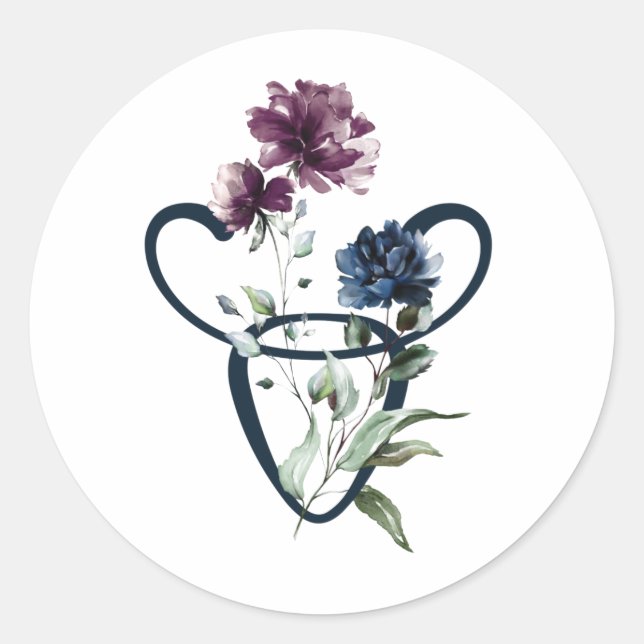 Sticker Rond Symbole étoile Taurus Zodiac (Devant)