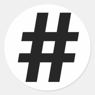 Sticker Rond SYMBOLE HASHTAG -.png