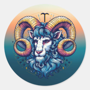 Sticker Rond SYMBOLE Horoscope   Ran mystique