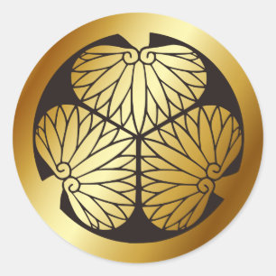 Sticker Rond SYMBOLE KAMON Crest de la famille japonaise