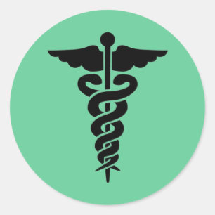 Sticker Rond Symbole médical