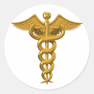 Sticker Rond Symbole Médicale