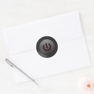 Sticker Rond Symbole "Mode veille" d'alimentation