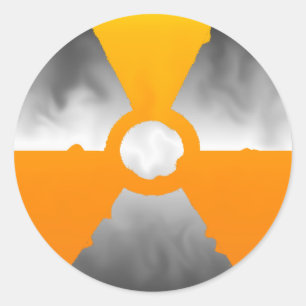 Sticker Rond Symbole nucléaire