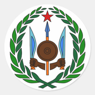 Sticker Rond Symbole officiel djiboutien de l'Heraldry
